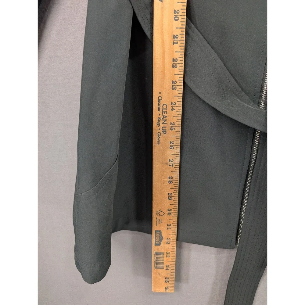 Vince Camuto Womens Black Hooded Softshell Belted Trench Coat V10713 XL